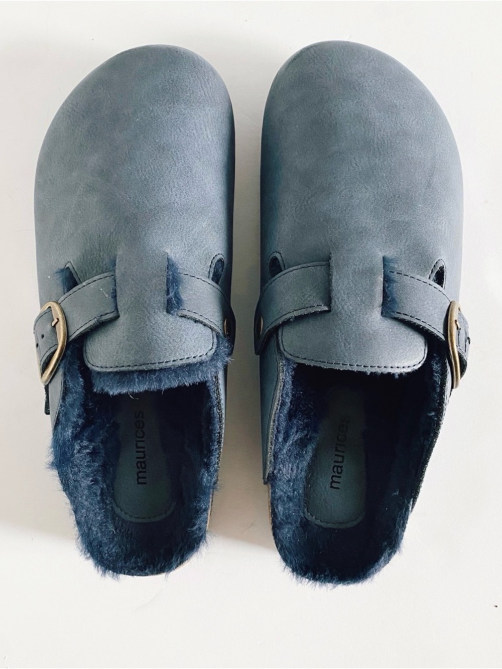 NWOT MAURICES SuperCush Chloe Fur Lined Footbed Clog